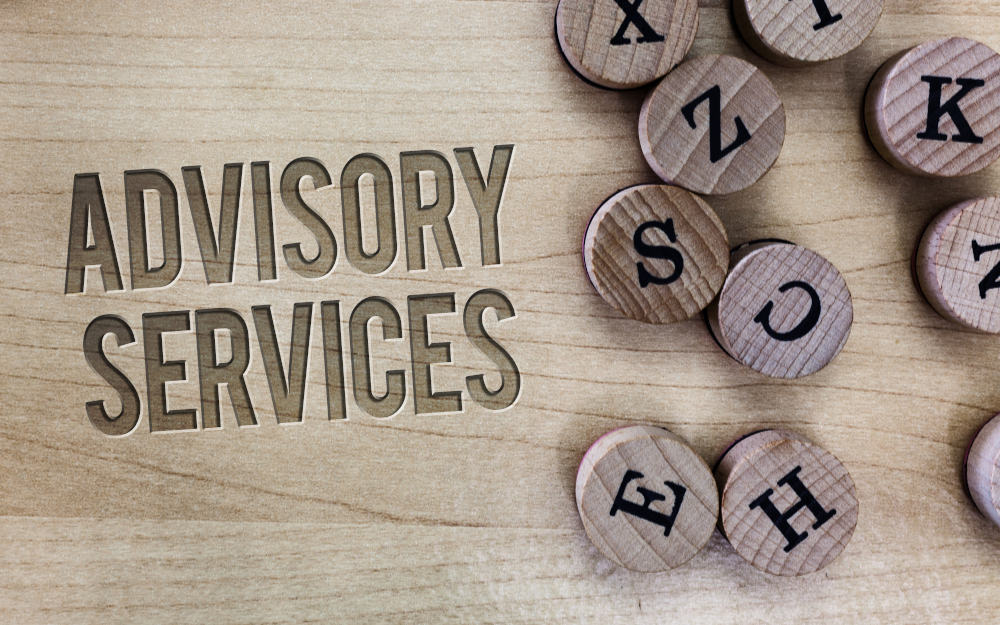 Conceptual hand writing showing Advisory Services. Business photo showcasing Support actions and overcome weaknesses in specific areas